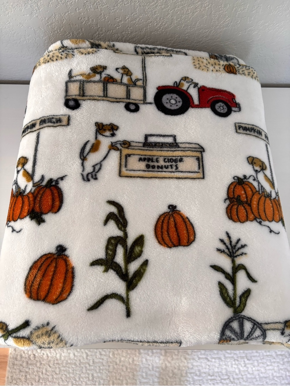 FALL Themed Fleece Oversized Throw Blanket